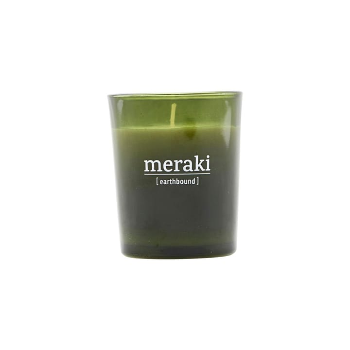 Meraki doftljus grönt glas 12 timmar - Earthbound - Meraki