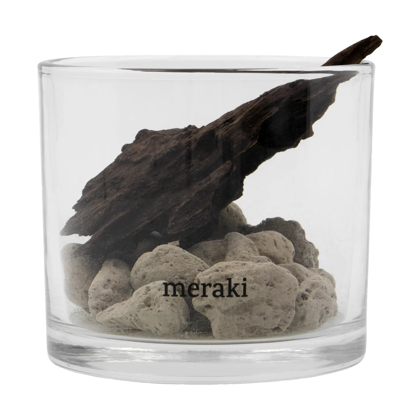 Meraki doftspridare lavasten och trä, Svart