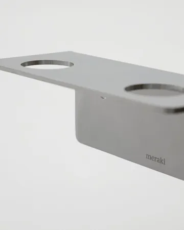 Meraki flashängare - Borstad silverfärg, för 2 flaskor - Meraki