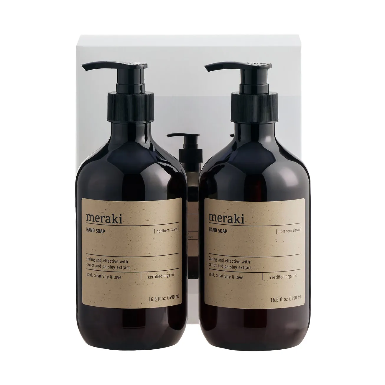 Meraki gåvoset handtvål 490 ml 2-pack, Northern dawn Meraki