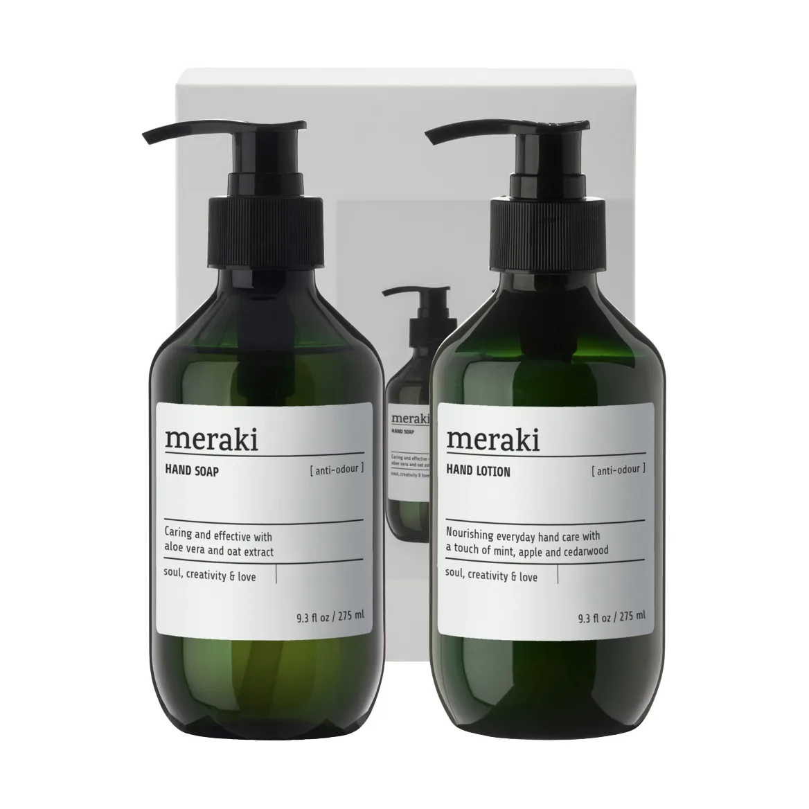 Meraki gåvoset, handtvål och handlotion, Anti-odour Meraki