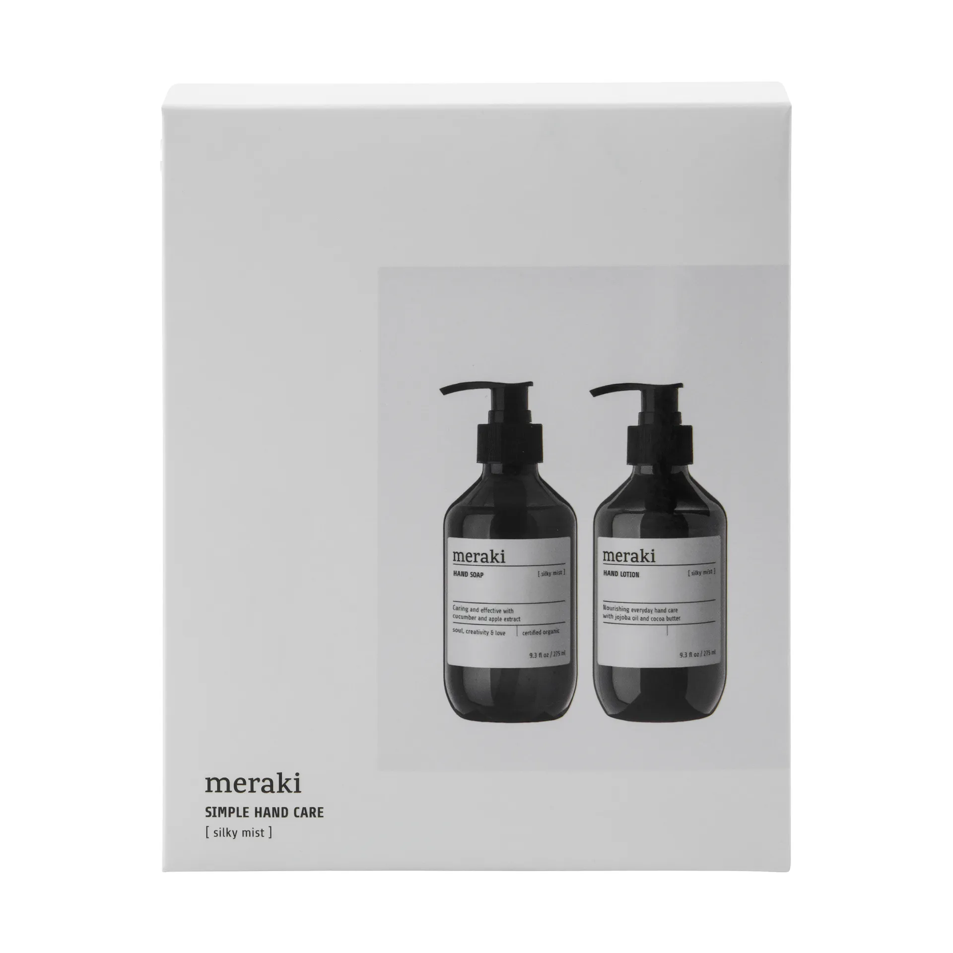 Meraki gåvoset, handtvål och handlotion, Silky Mist Meraki