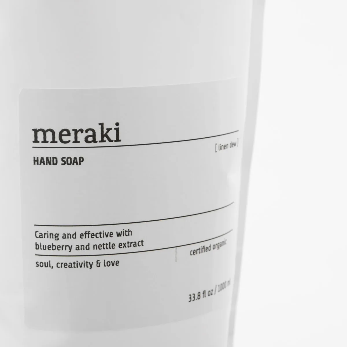 Meraki handtvål refill 1000 ml, Linen dew Meraki
