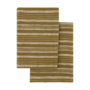 Meraki kökshandduk 50x70 cm 2-pack - Mörk oliv - Meraki