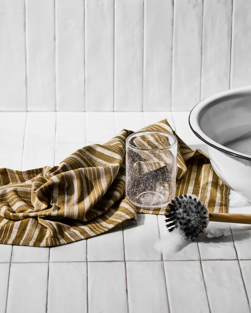 Meraki kökshandduk 50x70 cm 2-pack, Mörk oliv Meraki