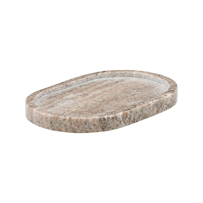 Meraki oval bricka beige 12,5x19,5 cm | Skandinavisk Design | Brickor | Beige