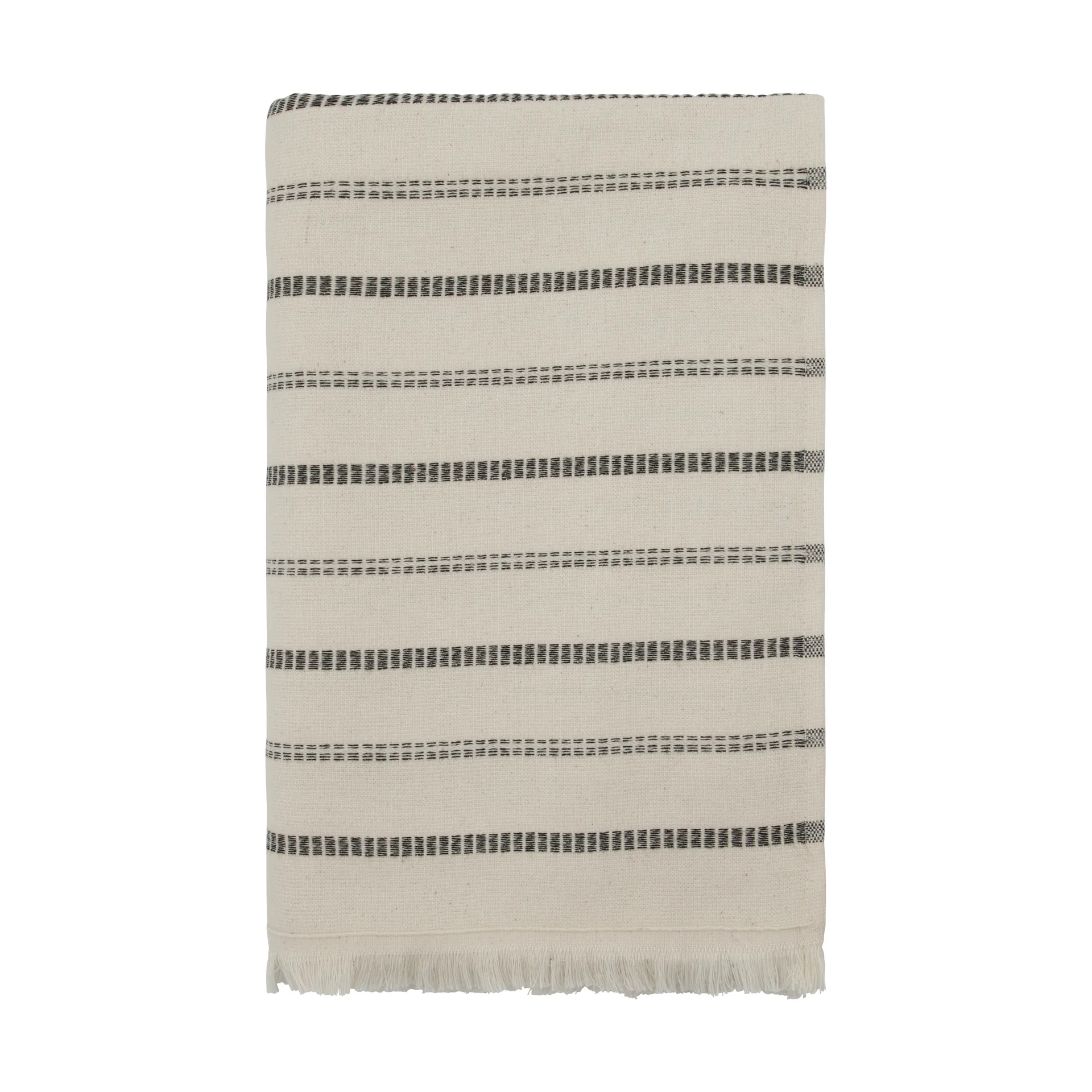 True badlakan, Off-White-svart, 70x140 cm Meraki