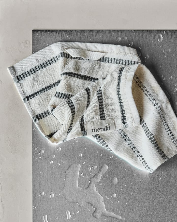True tvättlapp 3 delar, Off-White-svart Meraki