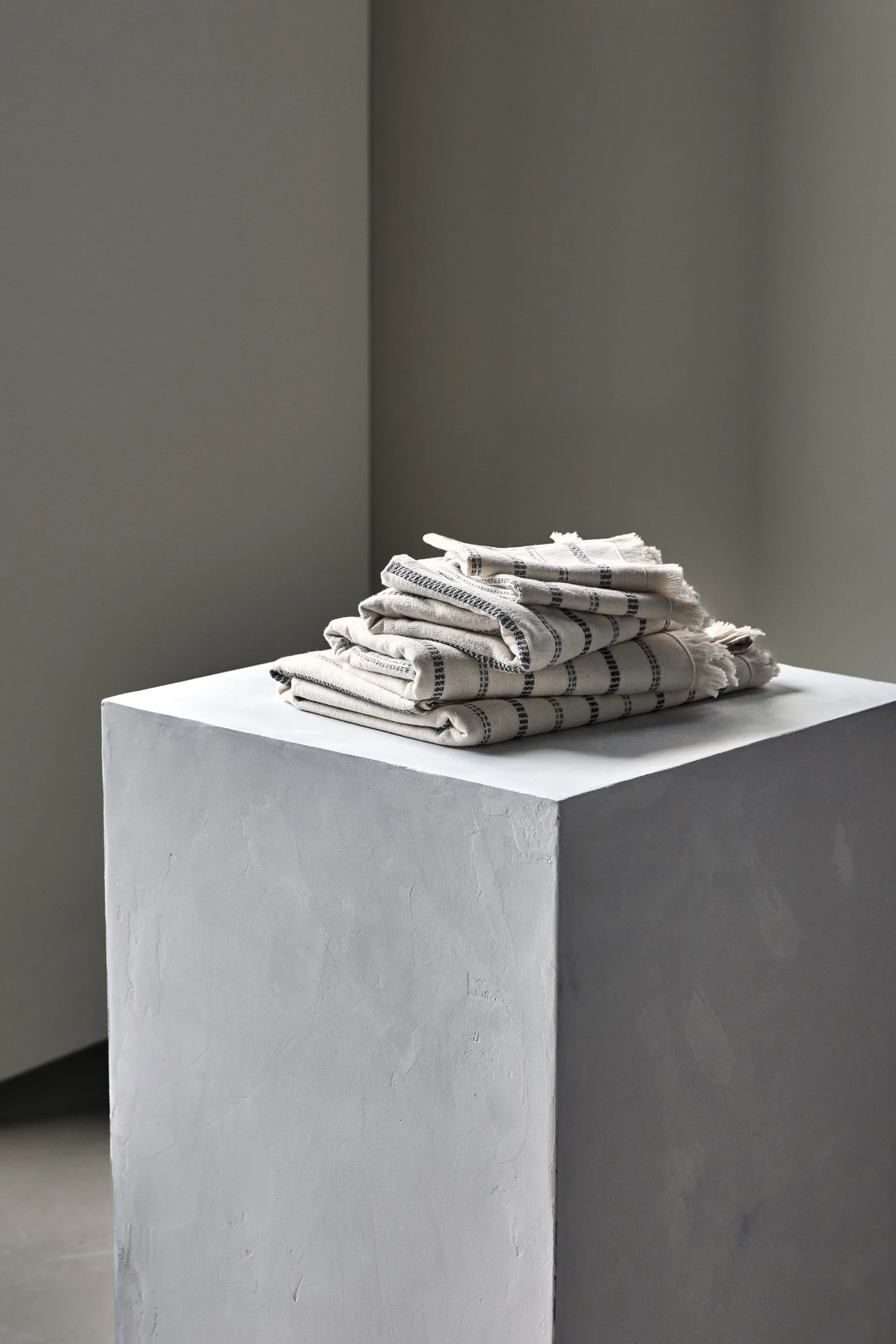 True tvättlapp 3 delar, Off-White-svart Meraki