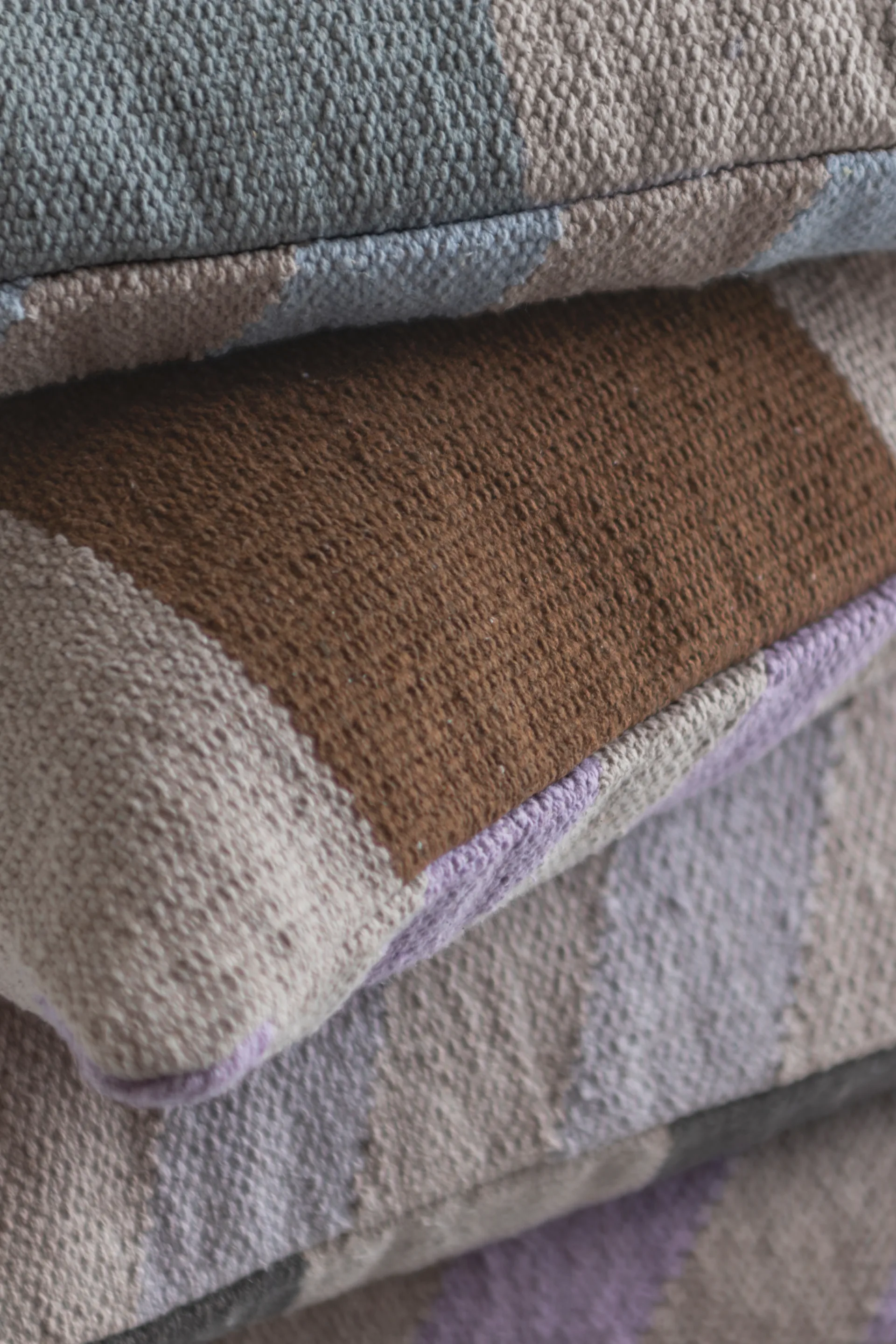 Across kelim kuddfodral, Light blue, 40x60 cm Mette Ditmer