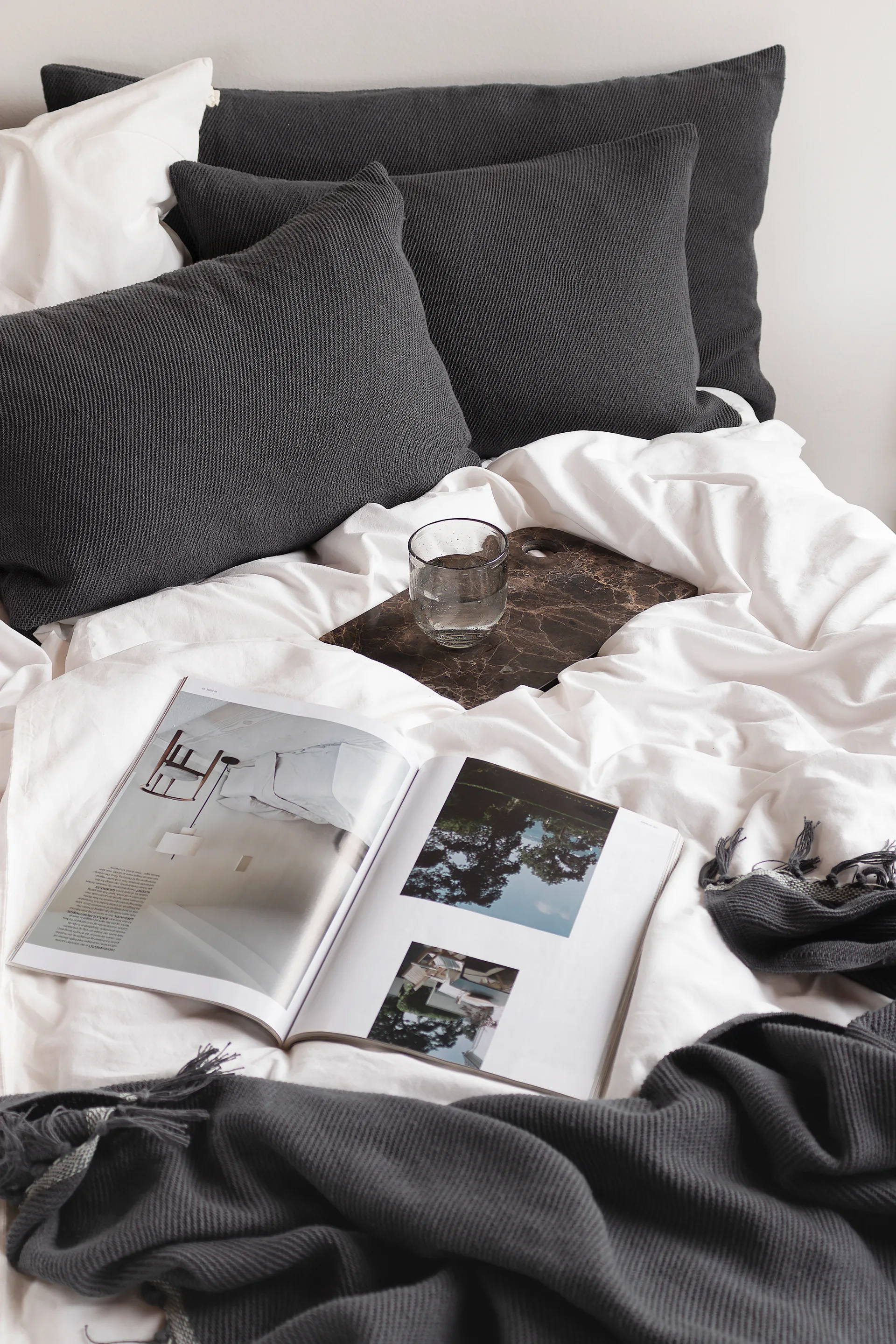 Bohemia kuddfodral, Anthracite, 40x60 cm Mette Ditmer