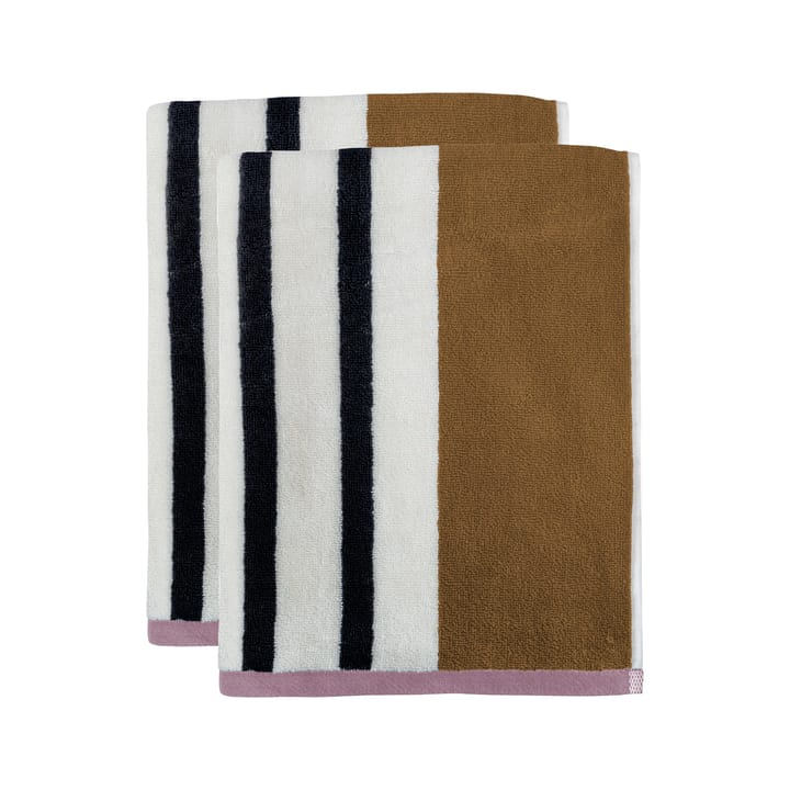 Boudoir handduk 40x60 cm 2-pack, Tobacco Mette Ditmer