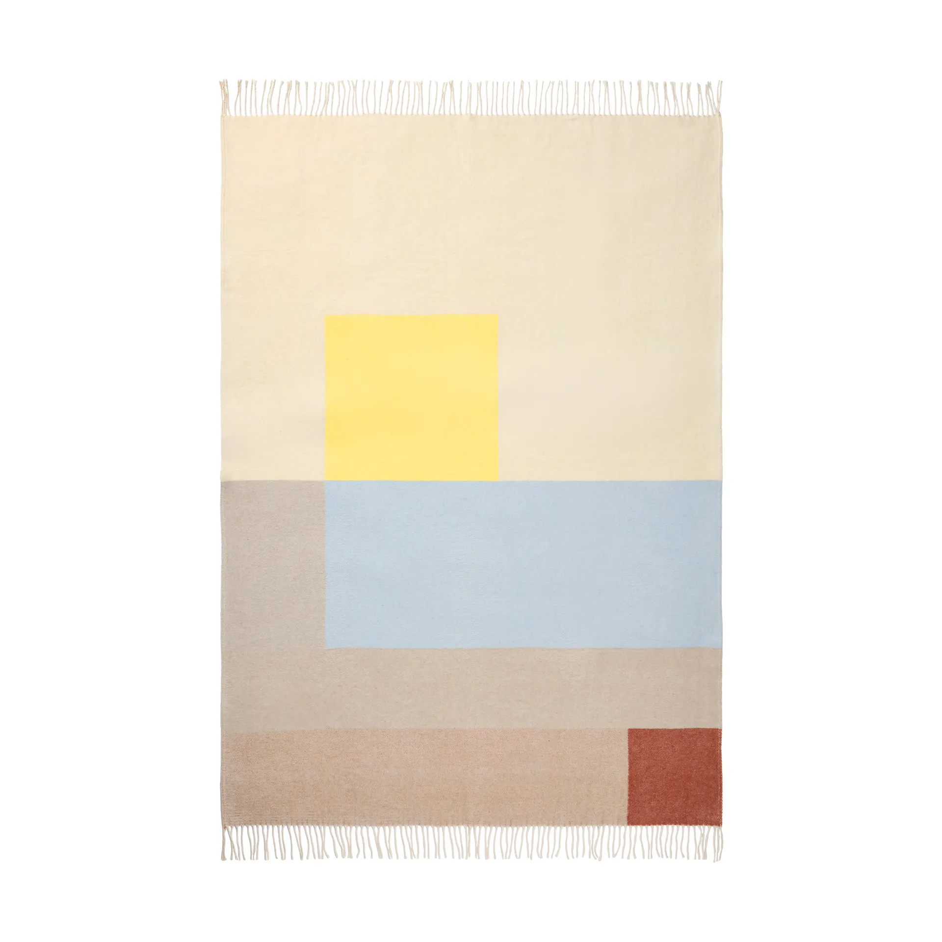 Brick pläd 125x190 cm, Light yellow Mette Ditmer