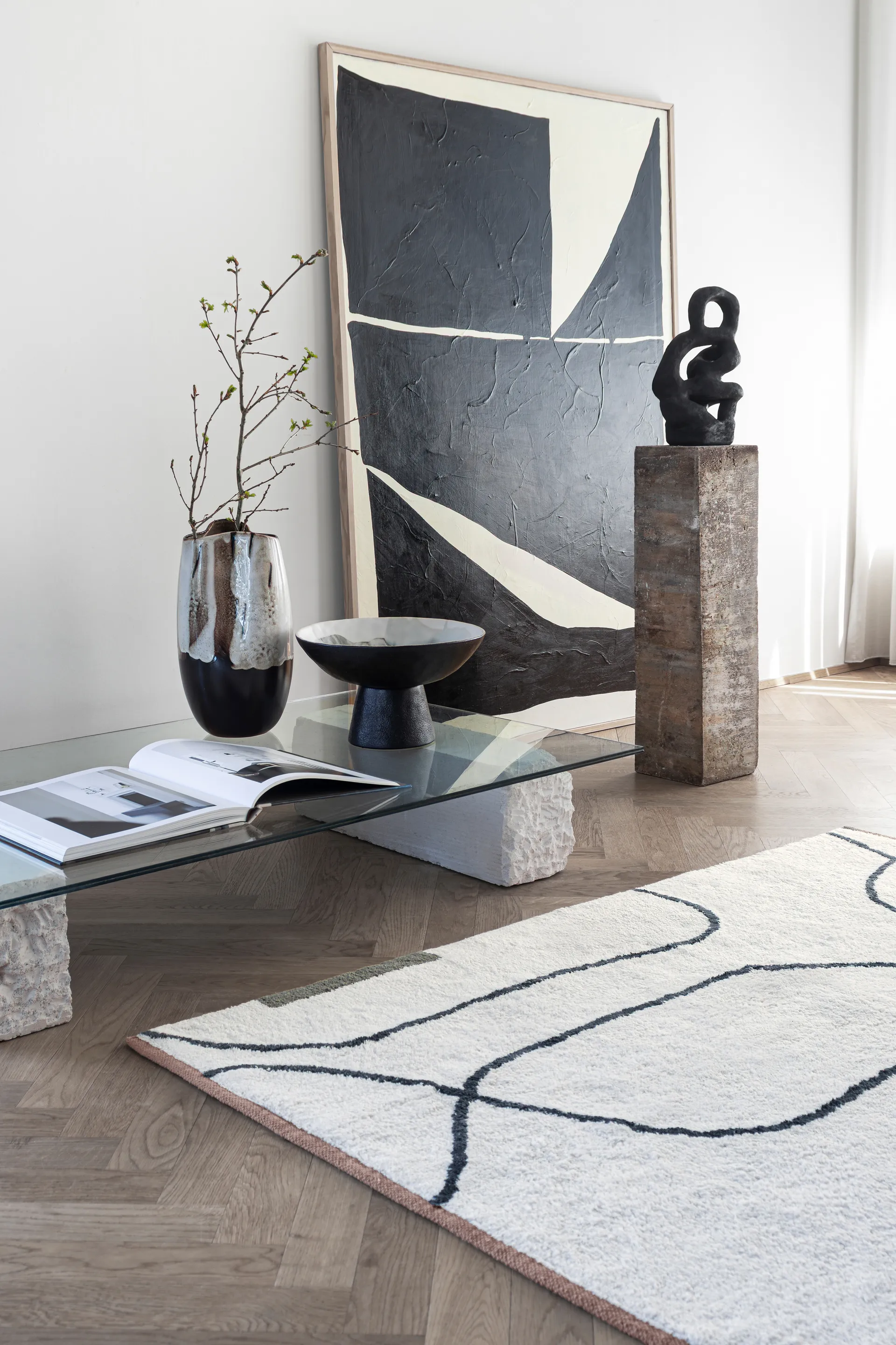 By Hand vas large 38,5 cm, Off-white Mette Ditmer