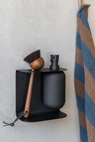 Carry vägghängd hållare dubbel - Black - Mette Ditmer