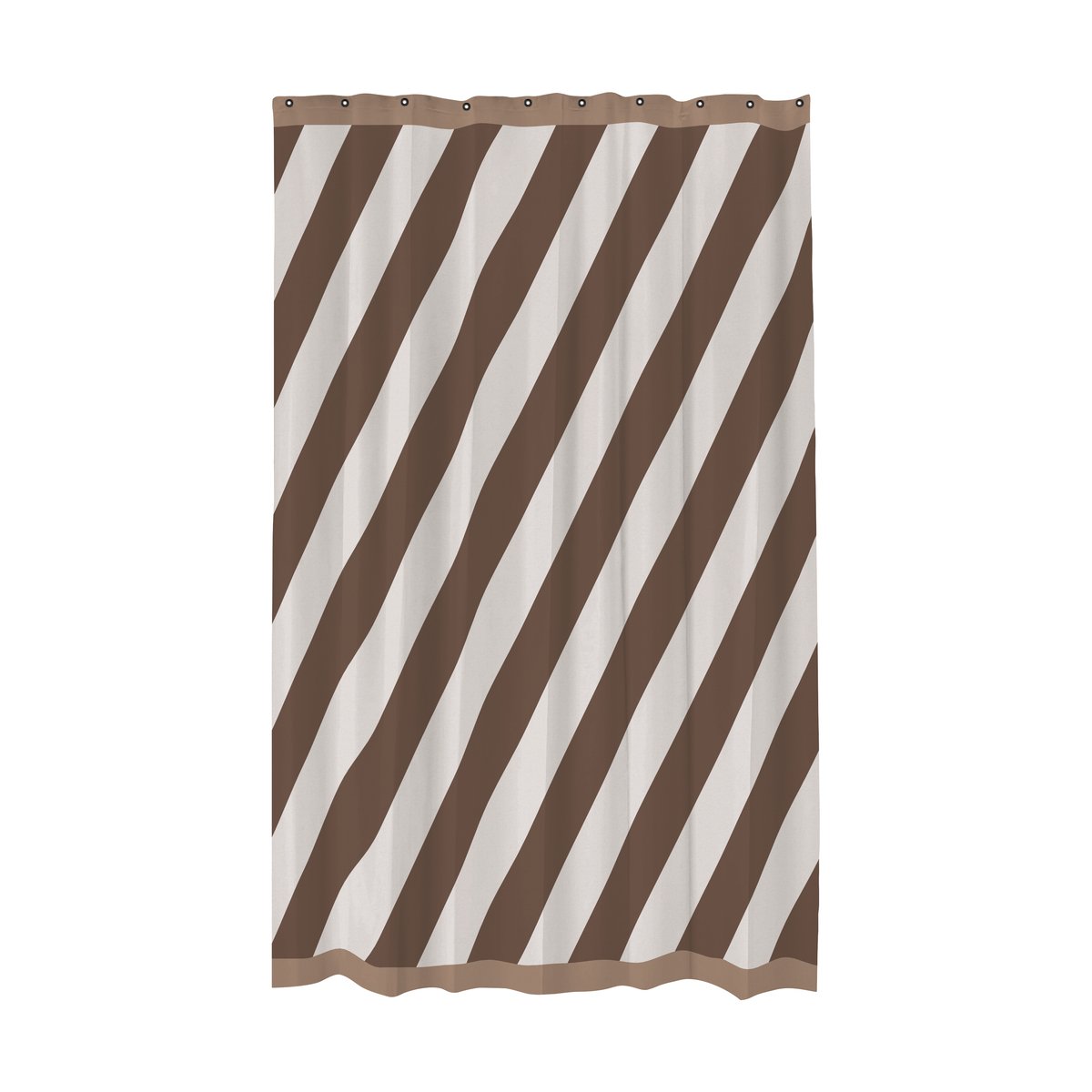 Mette Ditmer Diagonal duschdraperi 150x200 cm Chocolate