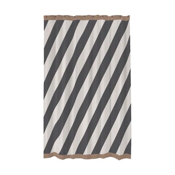 Diagonal duschdraperi 150x200 cm - Dark grey - Mette Ditmer