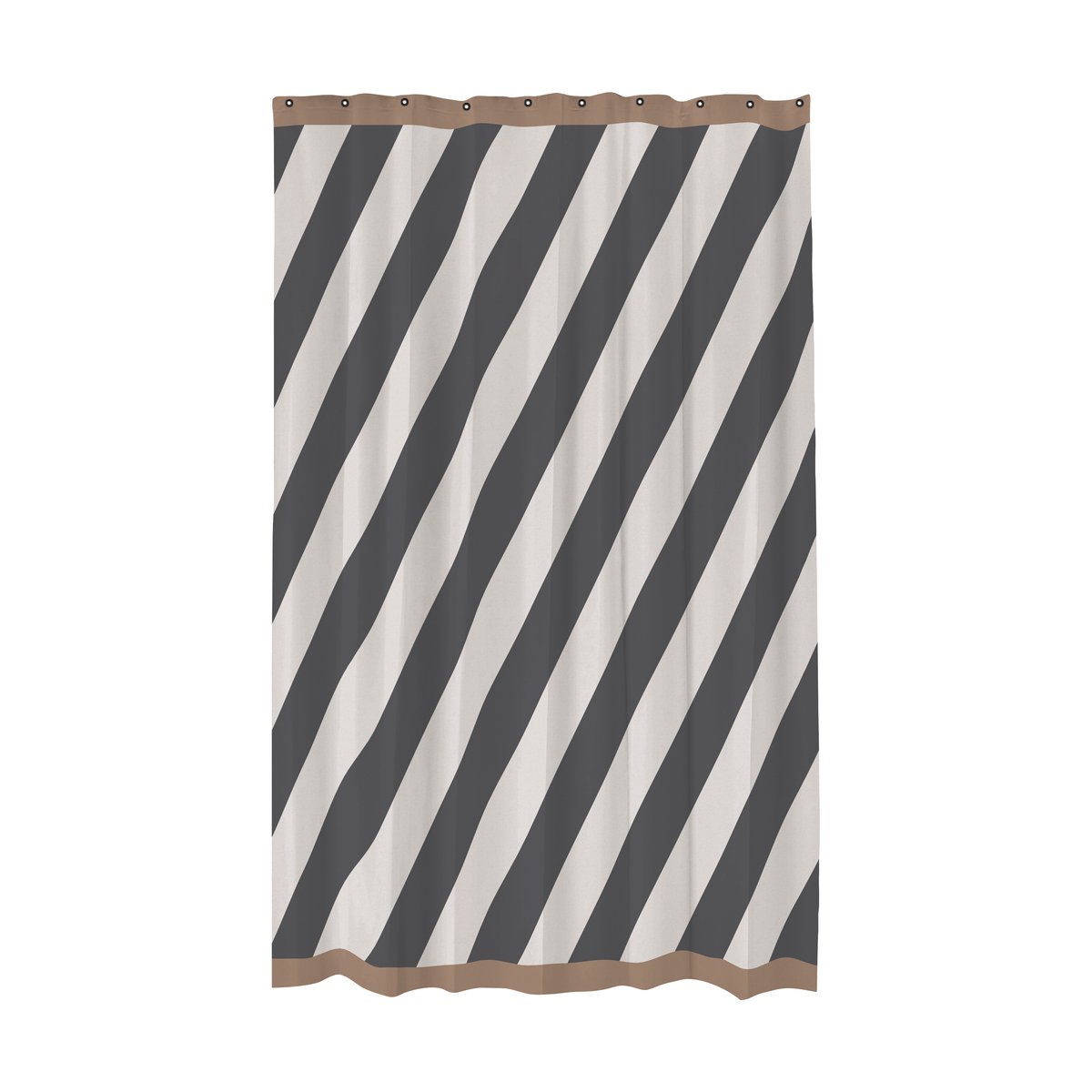 Mette Ditmer Diagonal duschdraperi 150x200 cm Dark grey