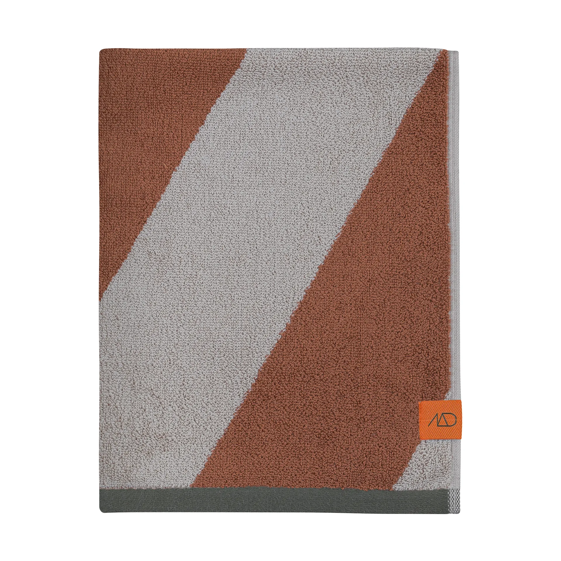 Diagonal gästhandduk 40x55 cm 2-pack, Brick Mette Ditmer