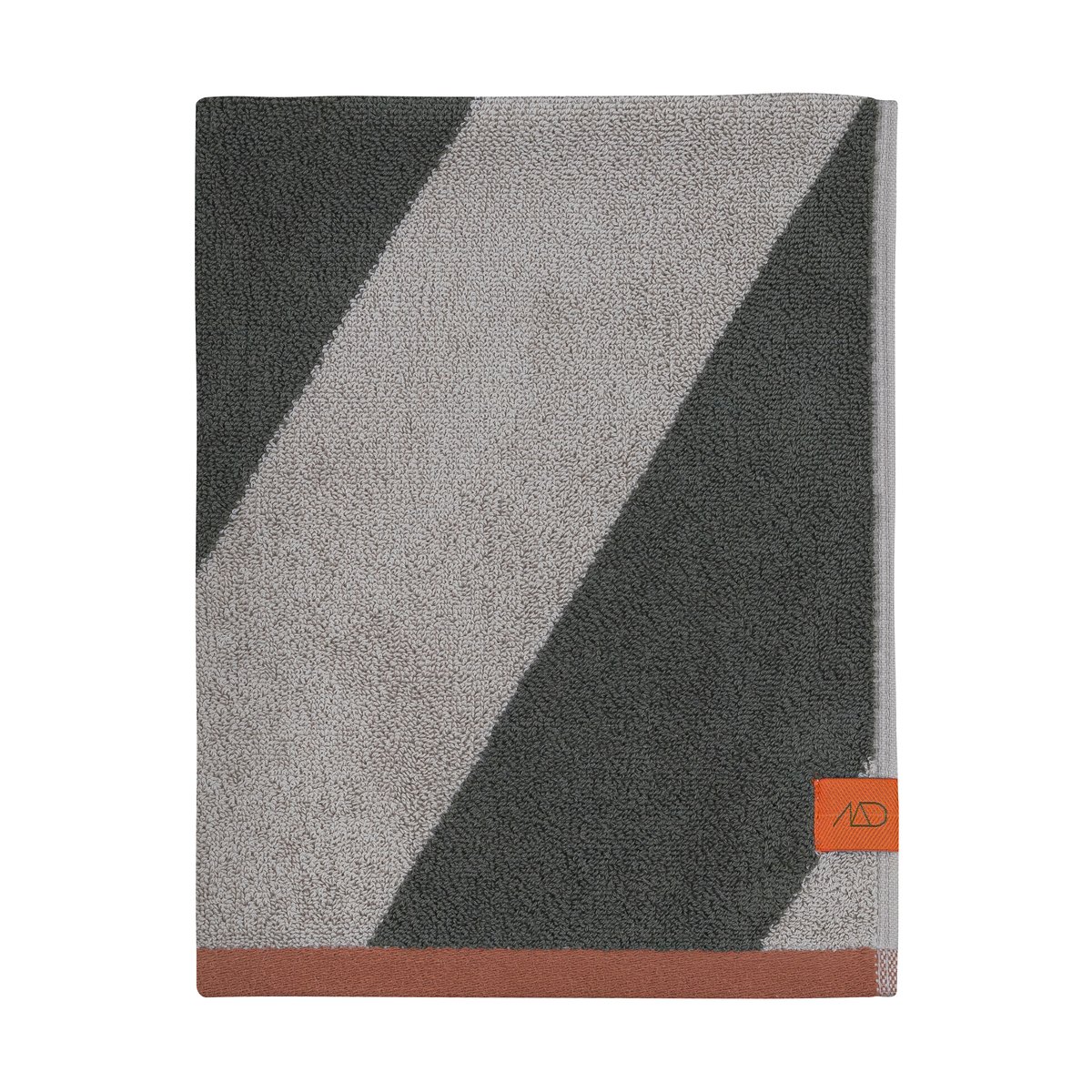 Mette Ditmer Diagonal gästhandduk 40x55 cm 2-pack Dark olive