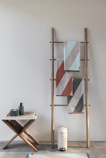 Diagonal handduk - Mint, 50x90 cm - Mette Ditmer