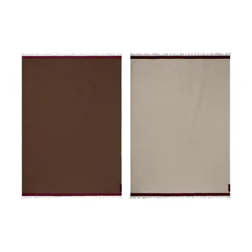 Duet pläd - Brown-Beige (brun-beige), 130x175 cm - Mette Ditmer