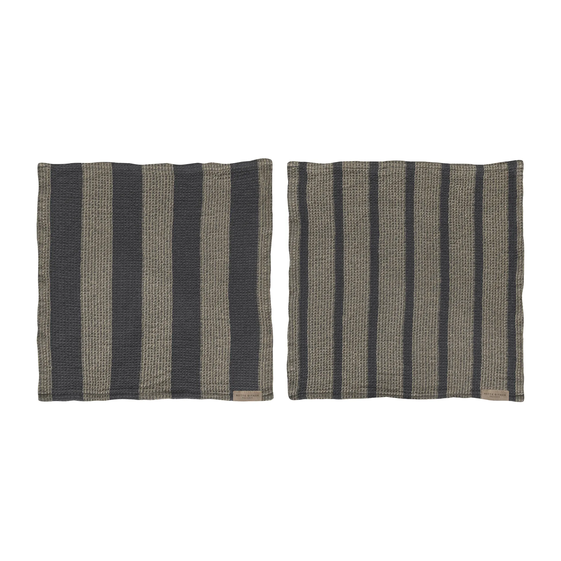 Elvira disktrasa 33x33 cm 2-pack, Dark grey Mette Ditmer