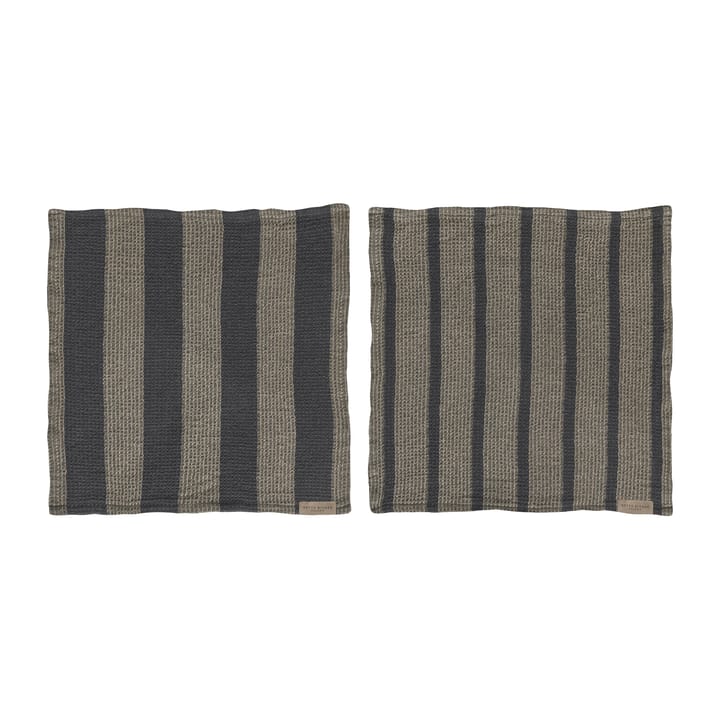 Elvira disktrasa 33x33 cm 2-pack, Dark grey Mette Ditmer