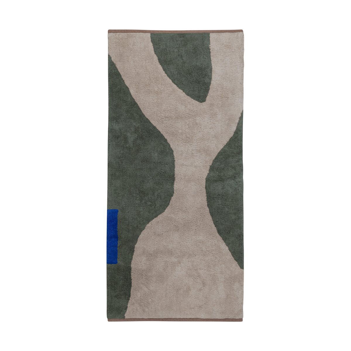 Mette Ditmer Figura matta Dark olive, 50x80 cm | Skandinavisk Design | Lugg- & Ryamattor | Grön