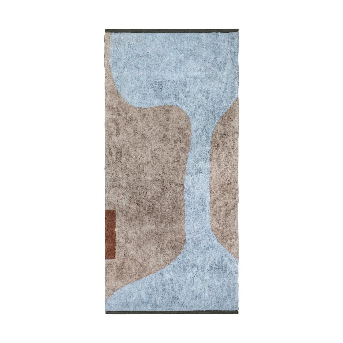 Mette Ditmer Figura matta Light blue, 50x80 cm | Skandinavisk Design | Lugg- & Ryamattor | Blå
