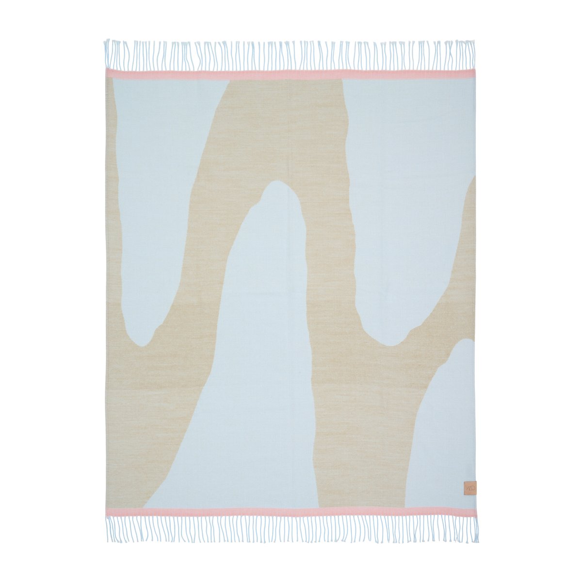 Mette Ditmer Gallery pläd 125x170 cm Sand | Skandinavisk Design | Bomullsplädar & Bomullsfiltar | Beige