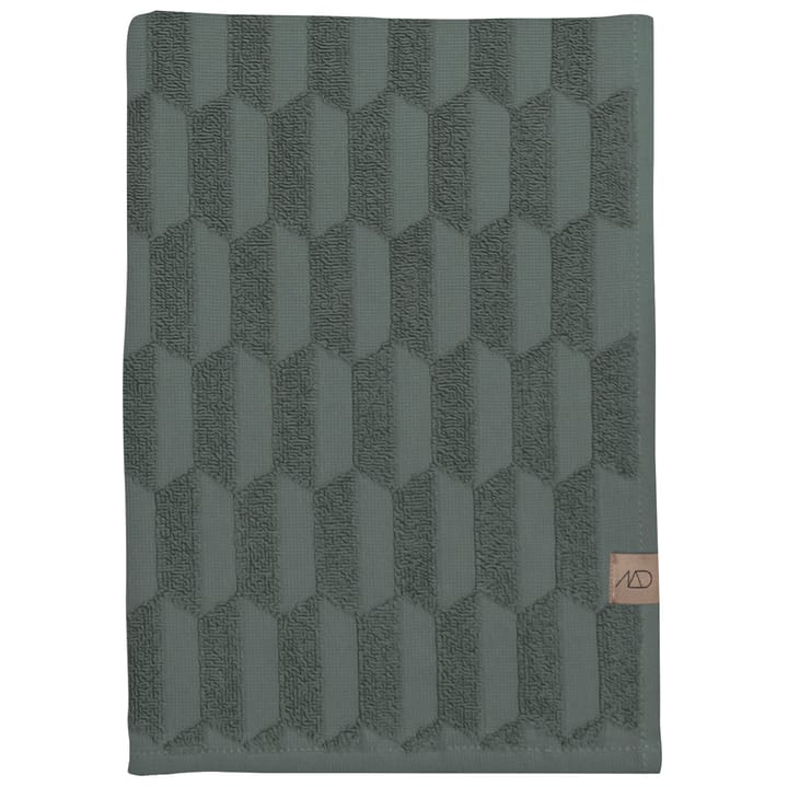 Geo badhandduk 70x133 cm - Pine green - Mette Ditmer