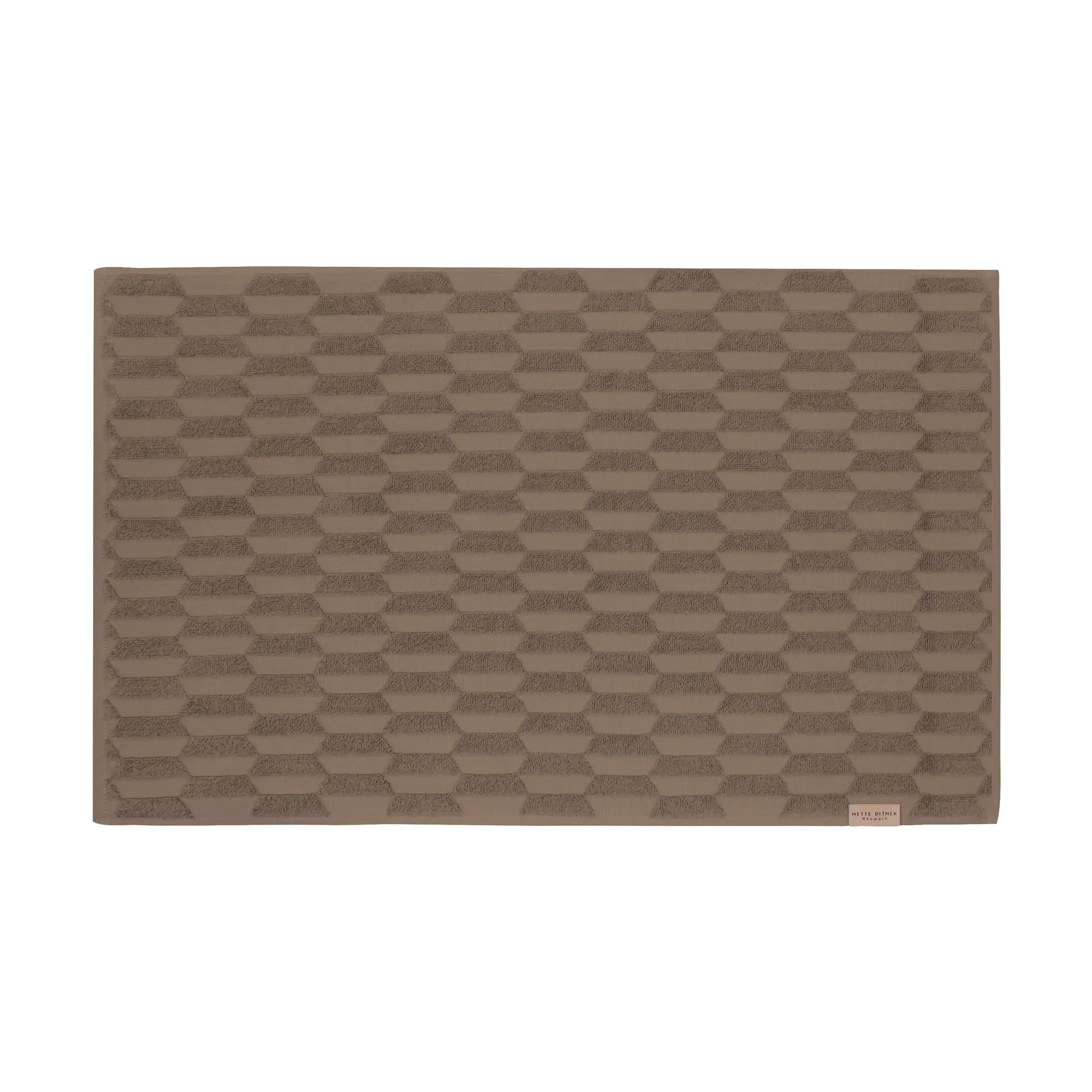 Geo badrumsmatta 50x80 cm, Nougat Mette Ditmer
