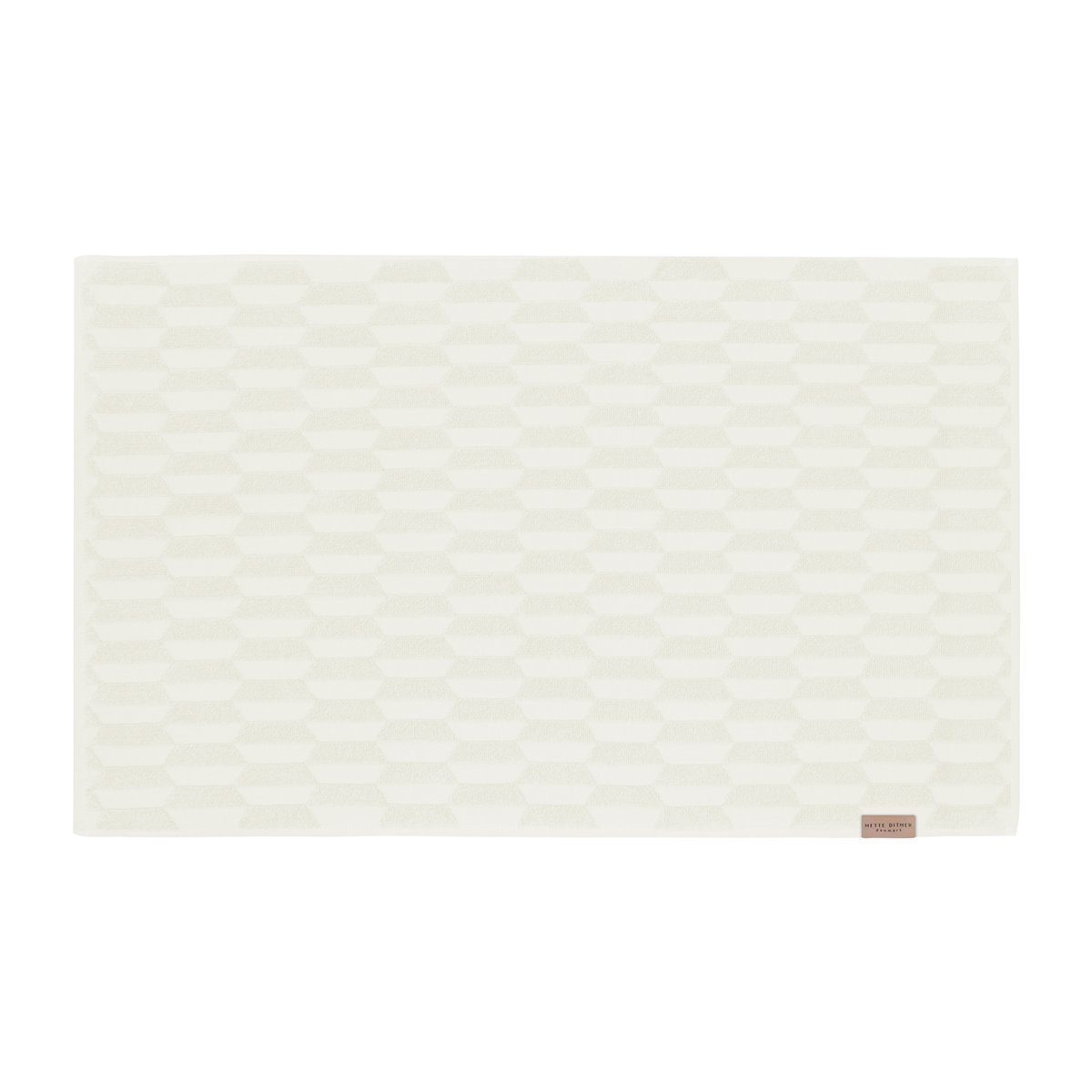 Mette Ditmer Geo badrumsmatta 50x80 cm Off white | Skandinavisk Design | Badrumsmattor | Vit