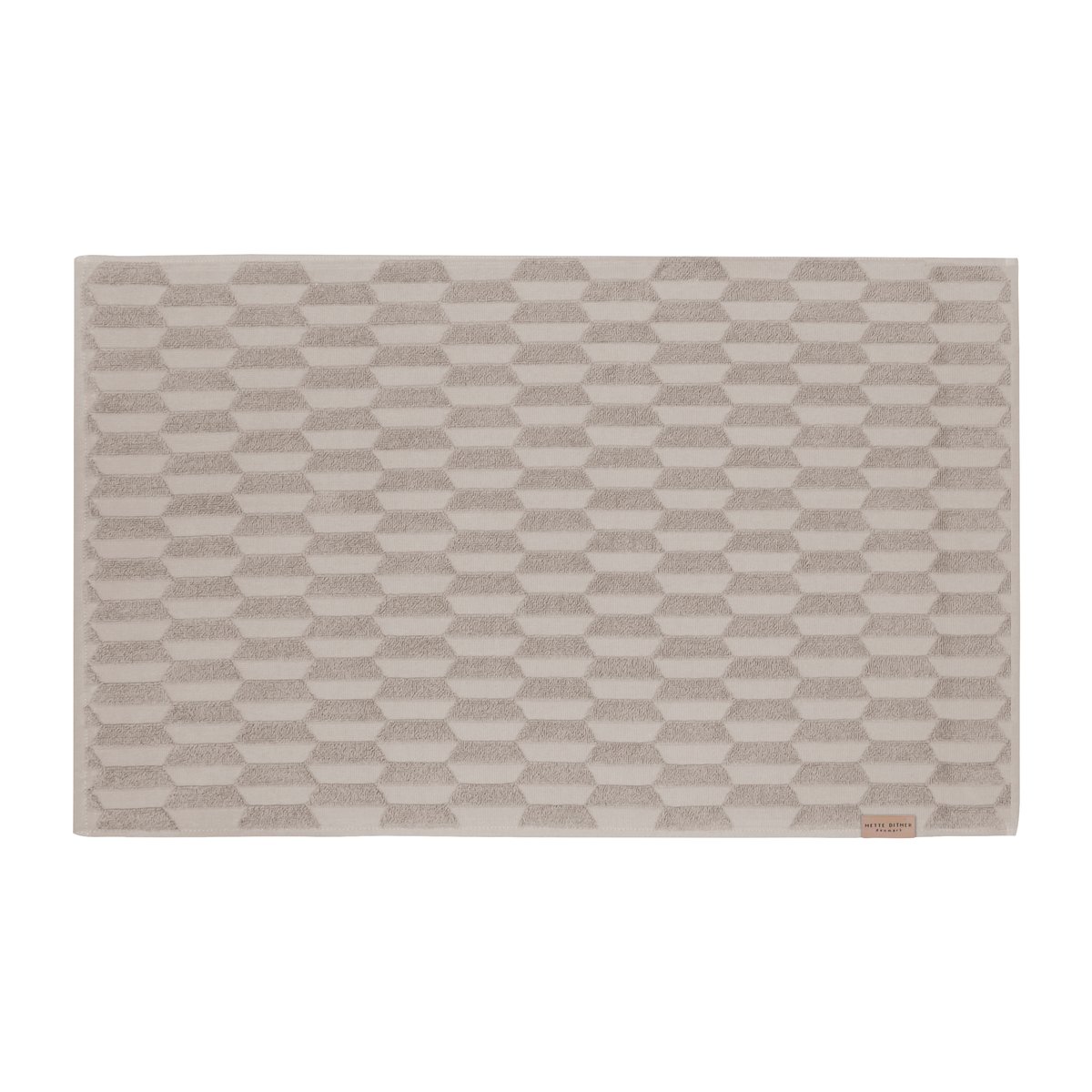 Mette Ditmer Geo badrumsmatta 50x80 cm Sand | Skandinavisk Design | Badrumsmattor | Beige