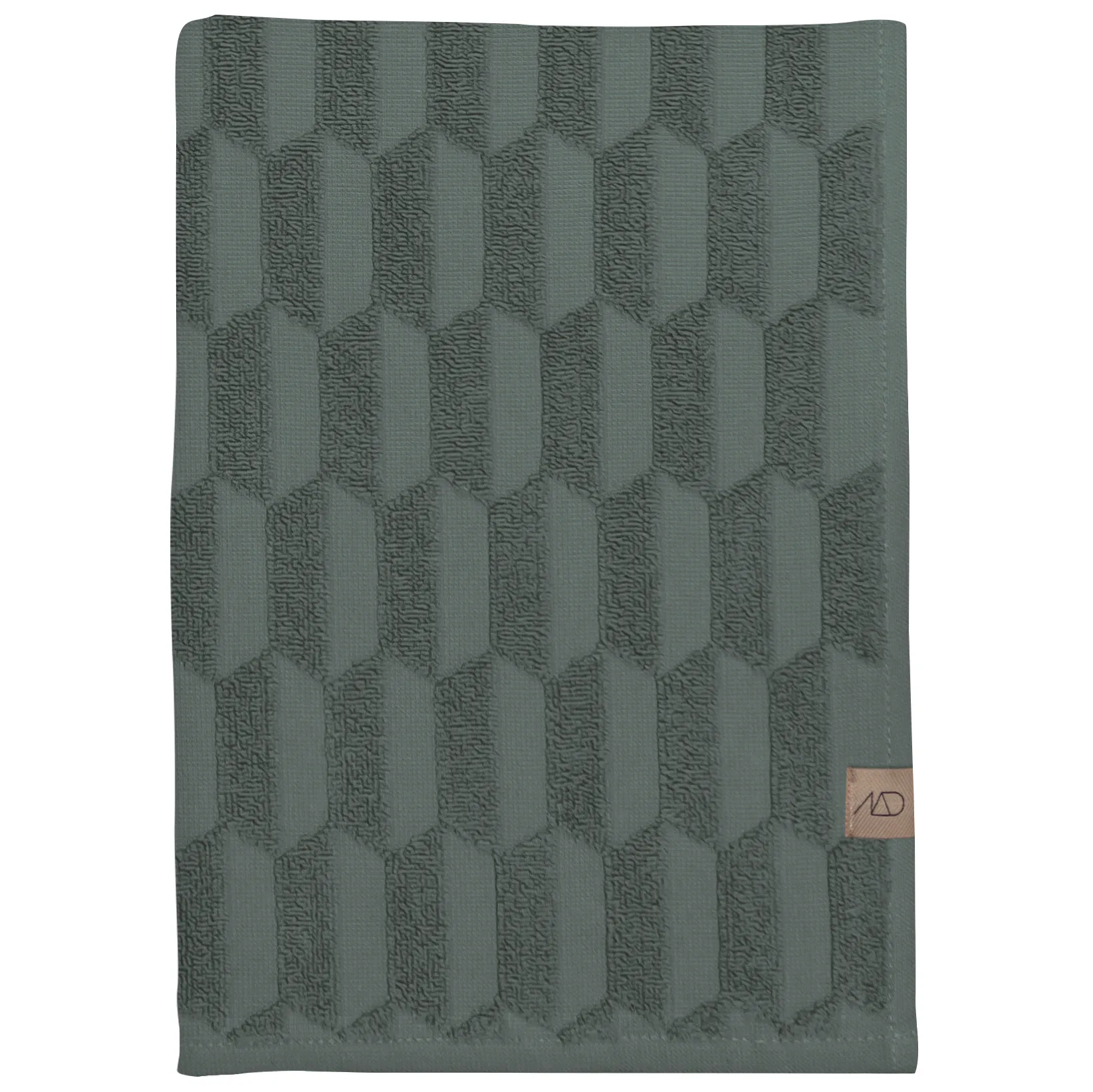 Geo handduk 50x95 cm, Pine green Mette Ditmer