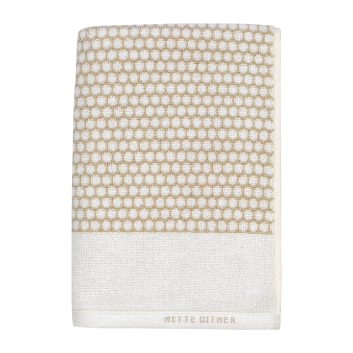 Grid handduk 50x100 cm - Sand-off white - Mette Ditmer