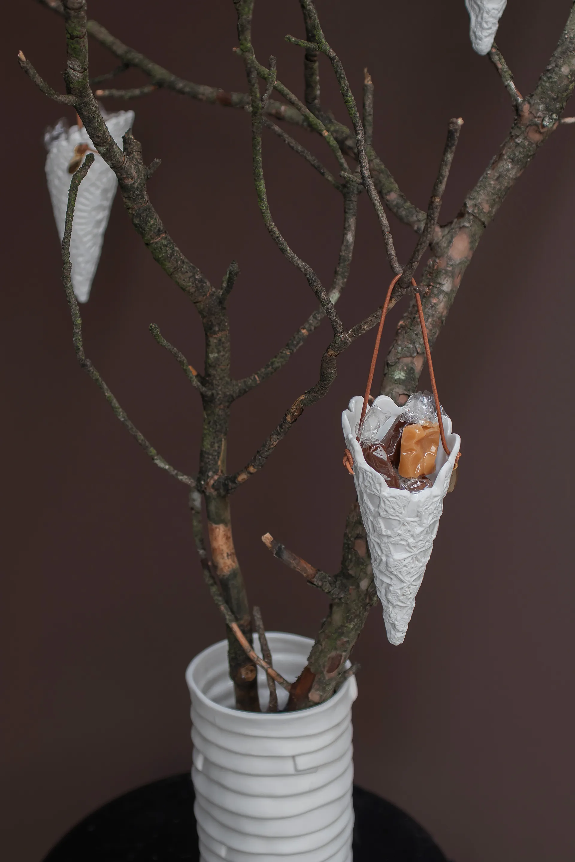 Lace julstrut 2-pack, Off-white Mette Ditmer