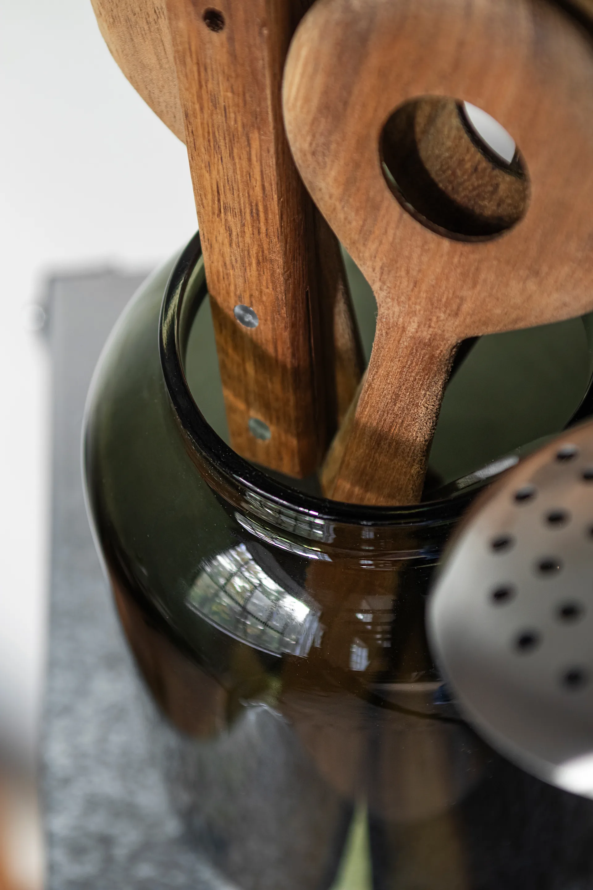 Luna burk med lock large 20 cm, Dark forest Mette Ditmer