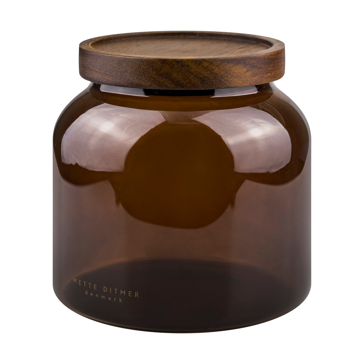 Mette Ditmer Luna burk med lock small 13 cm Brown | Skandinavisk Design | Boxar & Askar | Brun