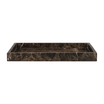 Marble dekorationsbricka 16x31 cm - Brun - Mette Ditmer