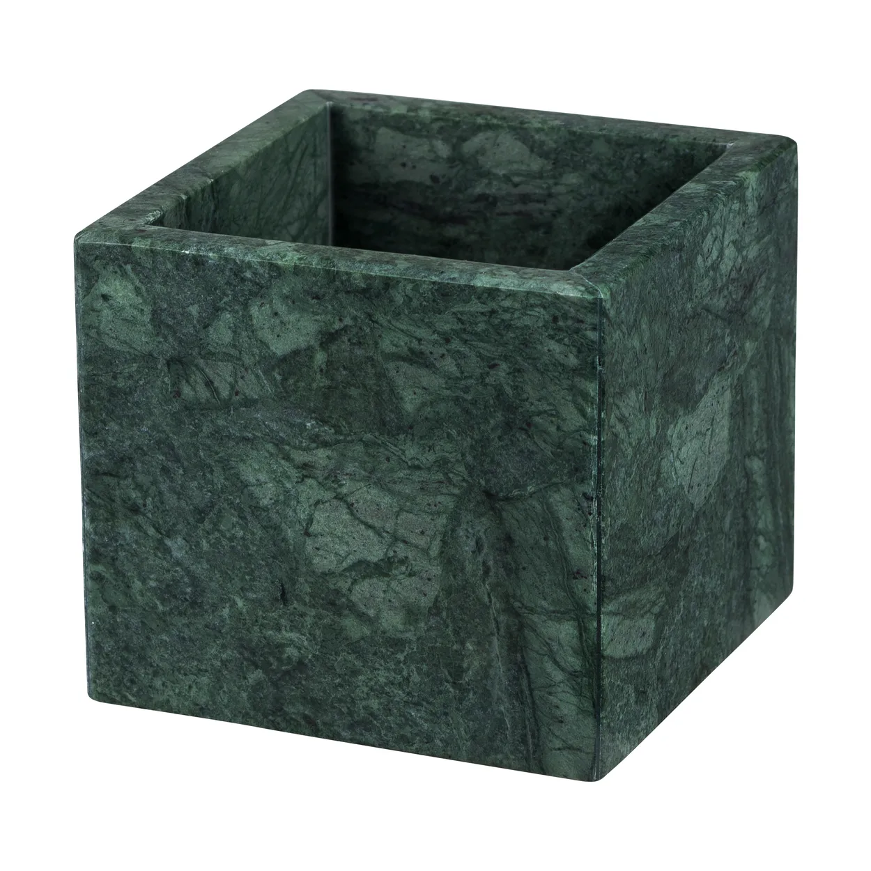 Mette Ditmer Marble kub 10x10 cm Dark forest | Skandinavisk Design | Boxar & Askar | Grön