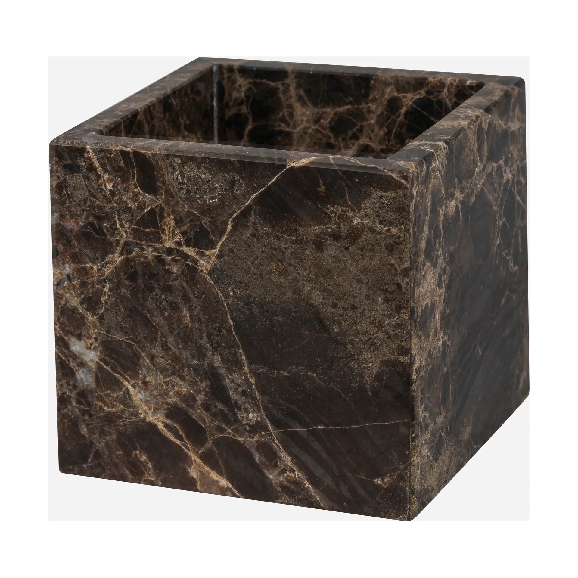 Marble kub 8,5x8,5 cm, Brown Mette Ditmer