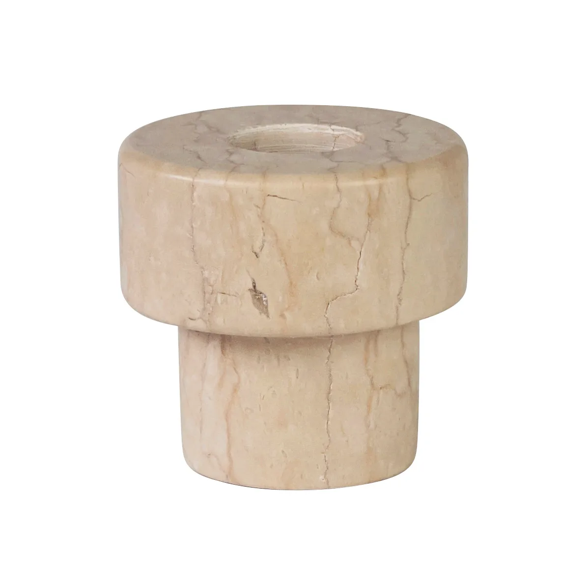 Marble ljusstake 5 cm, Sand Mette Ditmer