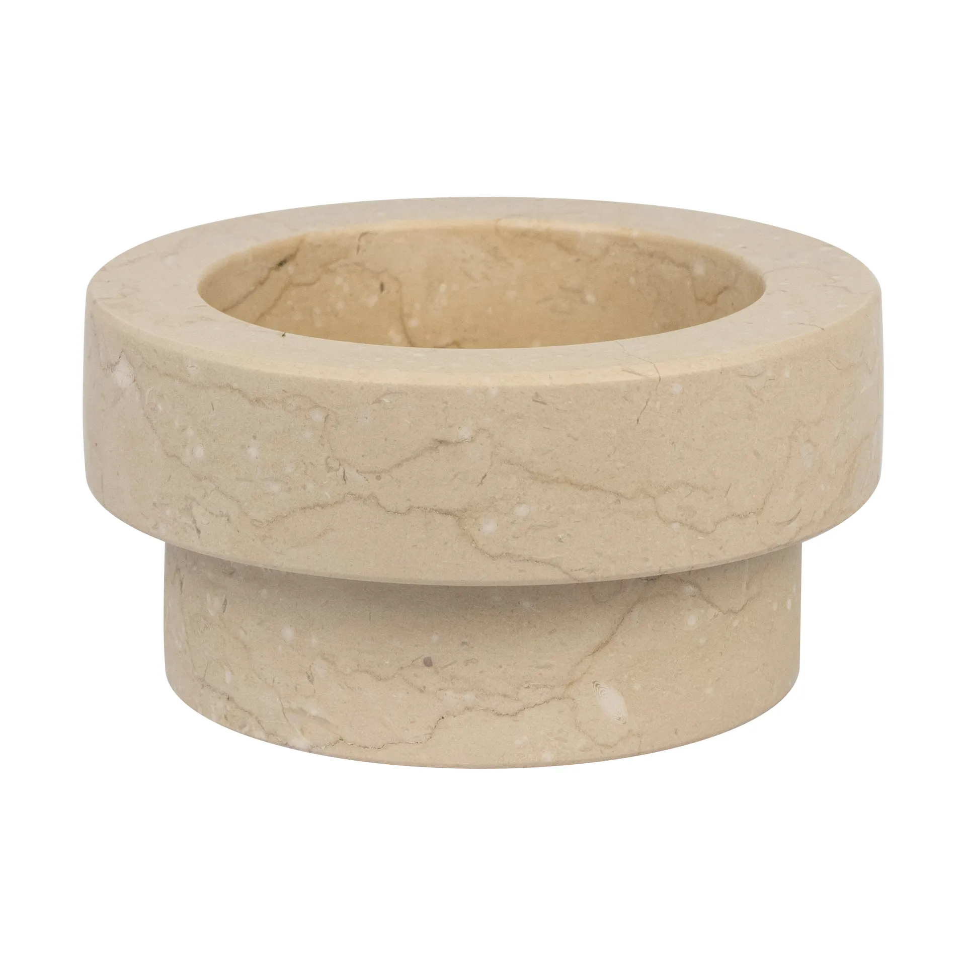 Marble ljusstake för blockljus 5 cm, Sand Mette Ditmer