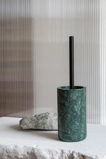 Marble toalettborste 36 cm - Dark forest (grön) - Mette Ditmer