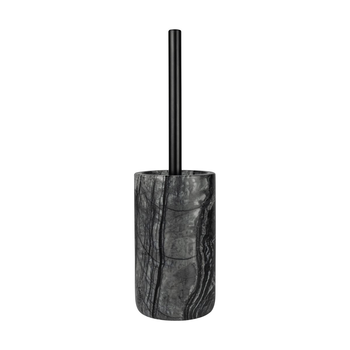 Mette Ditmer Marble toalettborste 36 cm Svart-grå | Skandinavisk Design | Toalettborstar | Svart