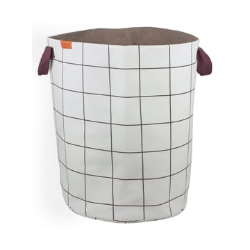 Mesh tvättkorg Ø40x50 cm - Brown-Off-white - Mette Ditmer