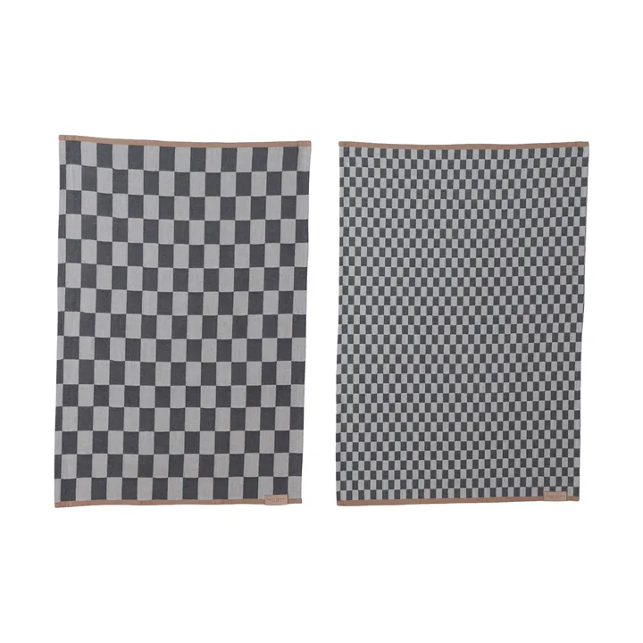 Mini-Max kökshandduk 2-pack - Gray (grå), 50x70 cm - Mette Ditmer