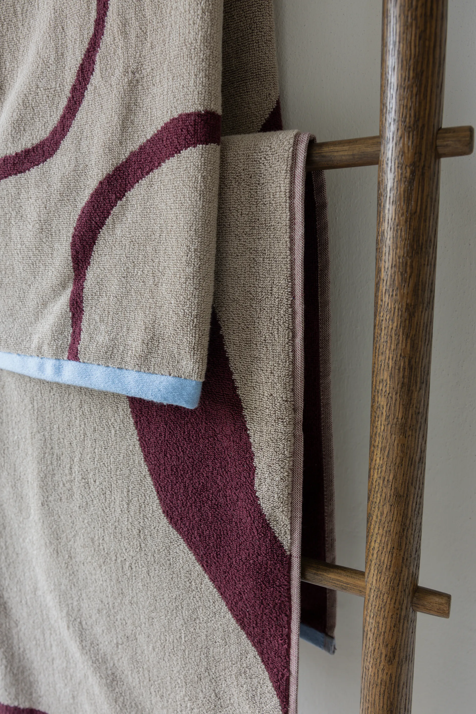 Nova Arte badhandduk 70x133 cm, Wine-sand Mette Ditmer